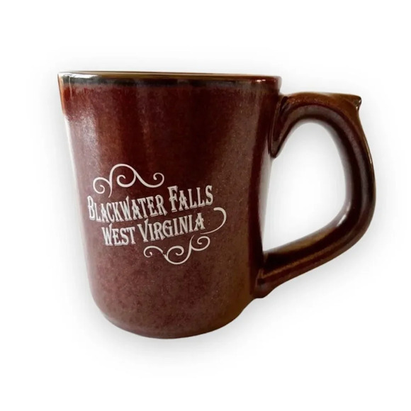 Blackwater Falls West Virginia Pottery Mug Souvenir Heavyweight Coffee Cup WV - Picture 1 of 5